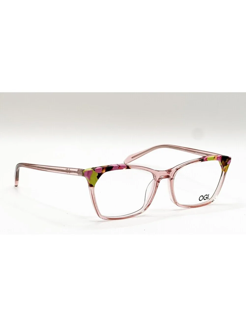 Ogi Beach Bash Pink Peony Rectangle Authentic Eyeglass Frames 51-15-132